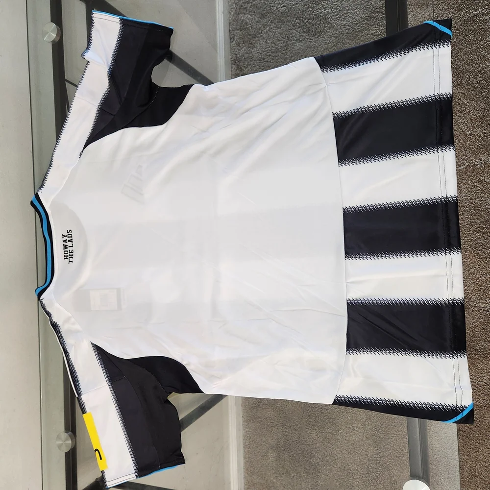 Newcastle Jersey -  Black and White Striped.